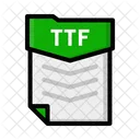 Archivo Ttf Documento Icono