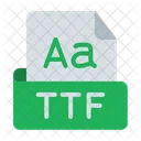 Ttf Archivo Extension Icono