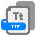 Archivo Ttf Ttf Fuente Icono