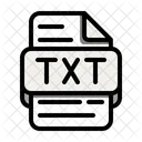 Archivo De Texto Simple Txt Archivo De Base De Datos Icono