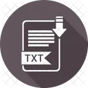 Texto Extension Documento Icono