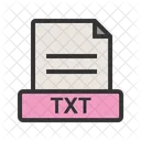 Texto Archivo Extension Icon