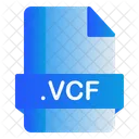 Vcf Extension Archivo Icono