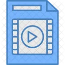 Archivo Documento Video Icono