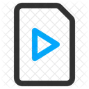 Archivo De Video Video Mp 4 Icono