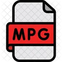 Archivo De Video Mpeg Icono