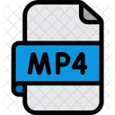 Archivo De Video Mpeg Icono