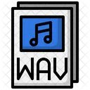 Archivo Wav Wav Musica Icono