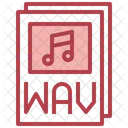 Archivo Wav Wav Musica Icono