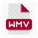 Archivo De Video Video Wmv Windows Media Icono