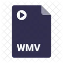 Documento Wmv Archivo Icono