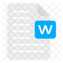 Archivo de Word  Icono