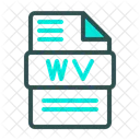 Archivo De Formato De Audio Wv Wavpack Audio Icono