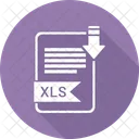 Xls Extension Documento Icono