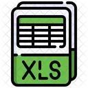 Archivo Xls Formato Documento Icono