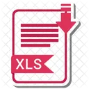 Xls Extension Archivo Icono