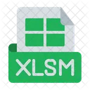 Xlsm Extension Documento Icono