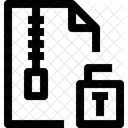 Zipfile Desbloquear Archivo Icono