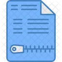 Archivo Zip Documento Archivo Icon