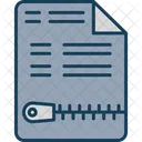 Archivo Zip Documento Archivo Icon