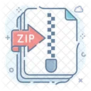 Archivo Zip Carpeta Zip Archivo Icon