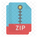 Archivo Zip Zip Archivo Icono