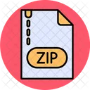 Archivo Zip Computadora Documento Icon