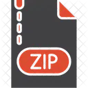 Archivo Zip Computadora Documento Icon