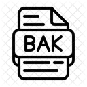 Archivos Bak Base De Datos Formato Icono