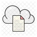 Nube Archivos Documento Icono