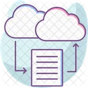 Archivos En La Nube Nube Datos Icono