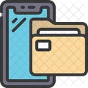 Movil Carpeta Archivos Icono