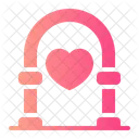 Arco Corazon Boda Icono