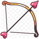 Amor Flecha Arco Ícone