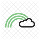 Arco Iris Nuvem Clima Ícone