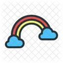 Arco Iris Nuvem Clima Icon