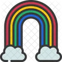 Arco Iris Nuvens Natureza Icon