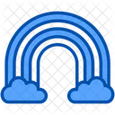 Arco Iris Clima Nuvem Ícone