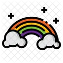 Eu Arco Iris Arco Iris Nuvem Ícone