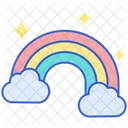 Arco Iris Nuvem Clima Ícone