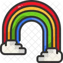 Arco Iris Atmosferico Espectro Ícone