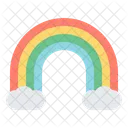 Arco Iris Nuvem Atmosferico Ícone