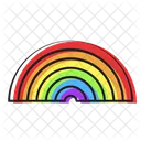 Arcobaleno Tempo Nuvola Icon