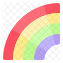 Primavera Arcoiris Clima Icono