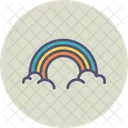 Arco Iris Sol Nube Icono