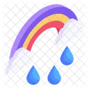 Rainbow Clima Espectro De Colores Icono