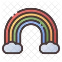 Rainbow Nube Atmosheric Icono