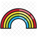 Arcoiris Colorido Clima Icon