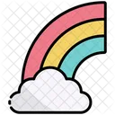 Arco Iris Clima Nube Icono