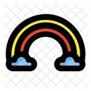 Arco Iris Clima Nube Icono